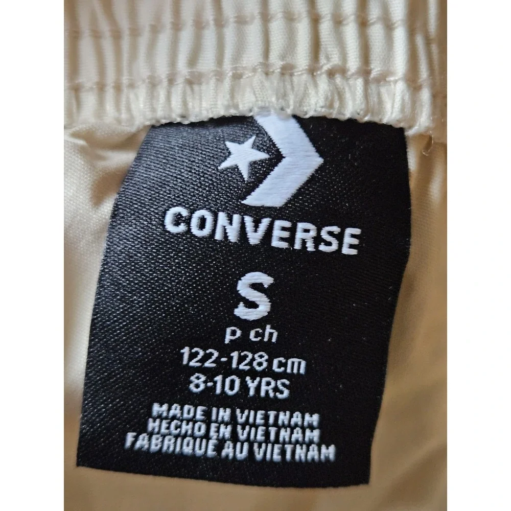 Converse Girls Skirt Size S 8–10 Light Dune Beige‎ Elastic Waist Pockets NWT